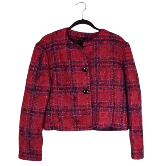 Orvis Jackets & Blazers - ORVIS Women's Vintage 70's Wool Red Plaid Lined Made in USA Blazer Jacket - M